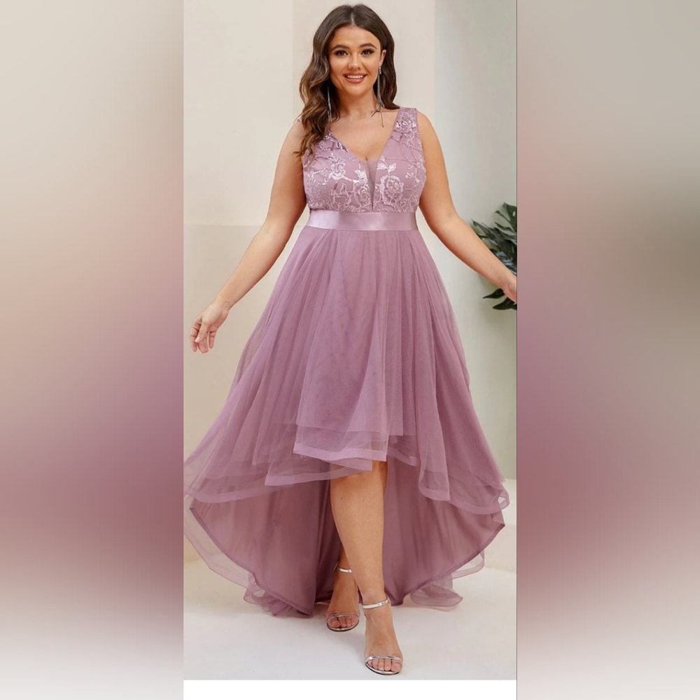 Purple Orchid High-Low Dress